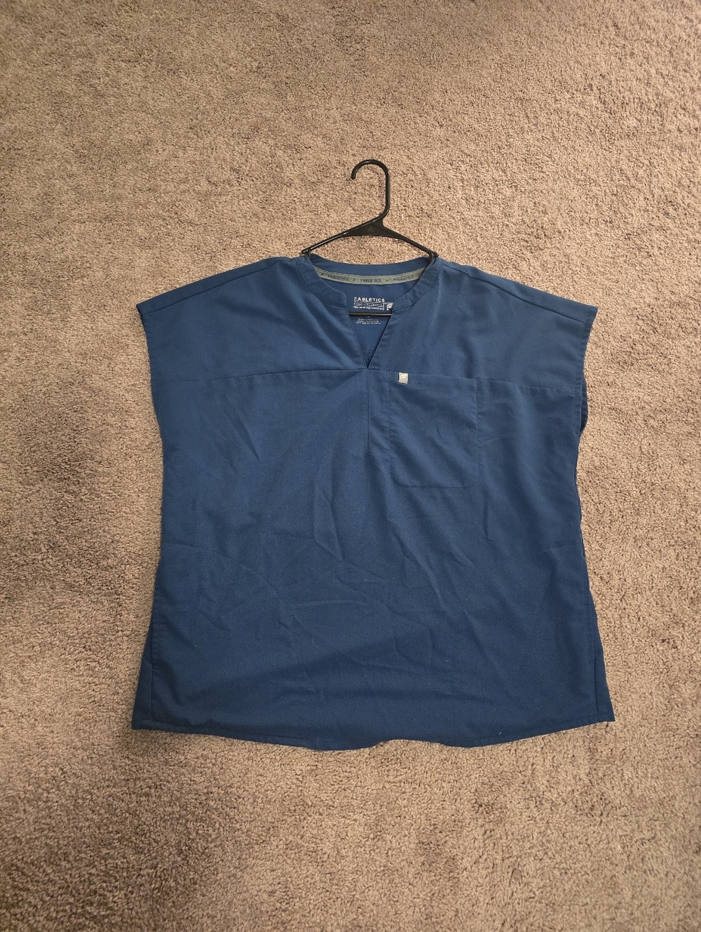 Fabletics Evolve Oversized Scrub Top Medium Carribean